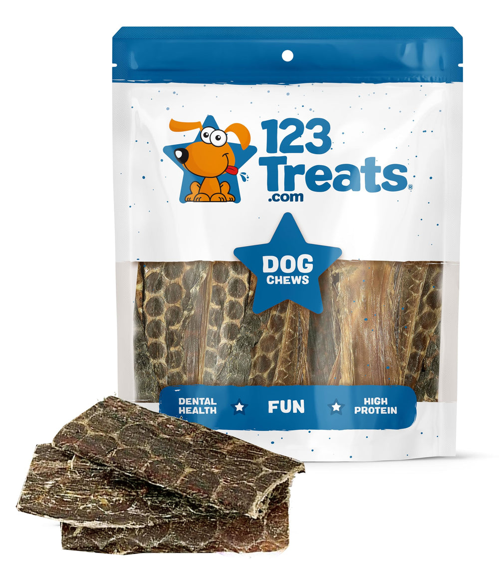 123 Treats Esophagus Dog Treats 1lb bag – promotes healthier chewing habits.