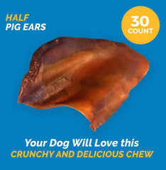 123 Treats pig ears texture closeup shows grooves aiding tartar reduction potential.
