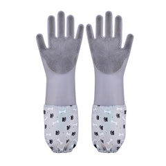 Guantes 1TO3GO para cuidado del pelo de mascotas, cepillado suave y cómodo.