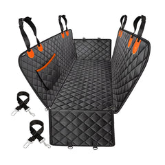 2in1 dog car seat cover back seat hammock with side flaps protects upholstery and eases entry