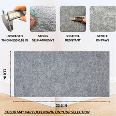 2ME Cat Scratch Mat pack side view emphasizes versatile placement and adhesive backing.