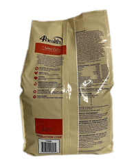 4health Indoor Cat dry food in a serving bowl highlighting crunchy texture and portions for feeding.