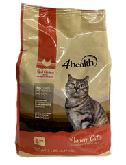 4health Tractor Supply Indoor Cat formula bag shows balanced nutrition for daily energy and digestive comfort.