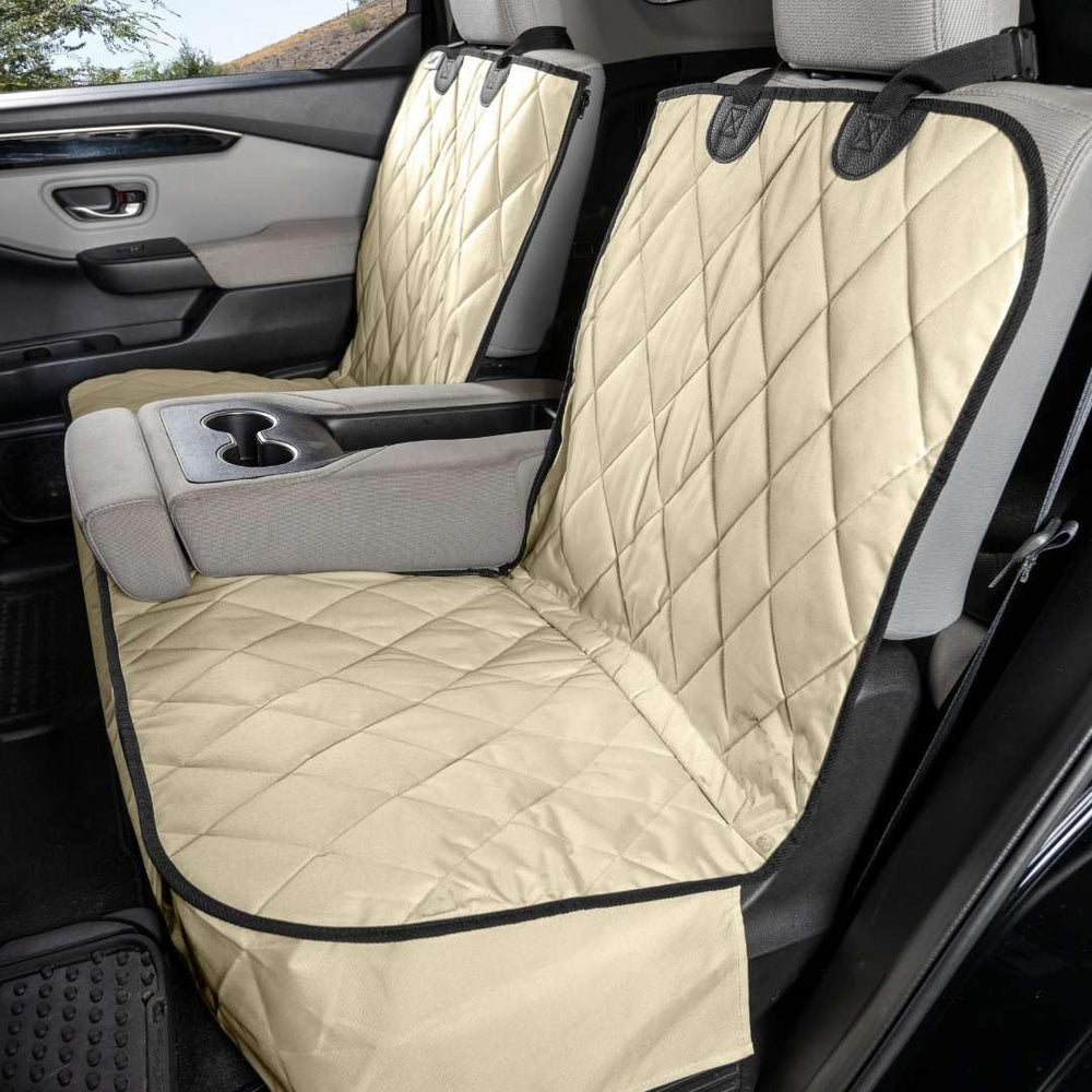 4Knines dog seat cover back seat full-coverage keeps dirt and hair off car upholstery