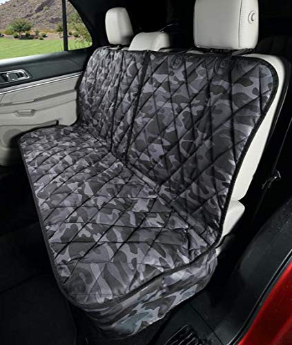 4Knines dog seat cover back seat zipper access highlights easy belt access during rides.