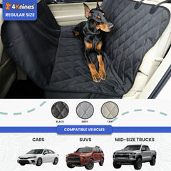 4Knines non-slip backing keeps the cover in place on active driving.