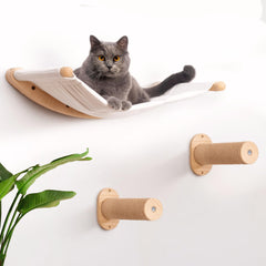 7 Ruby Road cat hammock wall-mounted bed offers cozy vertical retreat for naps and lounging.