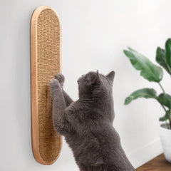 7 Ruby Road wall-mounted cat scratcher with natural sisal weave for deep scratching.