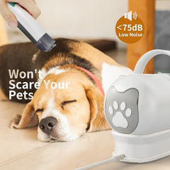 8VR dog grooming kit detachable dust cup for easy, mess-free disposal
