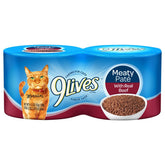 9Lives Meaty Paté with Real Beef in a bowl for all life stages