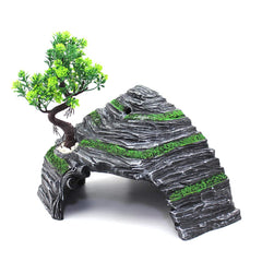 OMEM Reptile Box Shelter angled terrarium view for space-efficient habitat