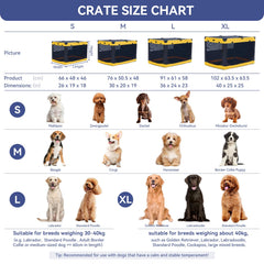 A4 Pet soft dog crate with waterproof base protecting floors from spills.