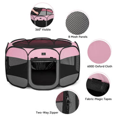 A4 Pet waterproof bottom panel keeps floors clean during training.