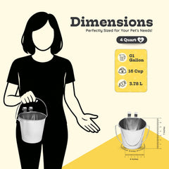 AASPIRE PETS removable bucket allows quick rinsing and easy cleaning