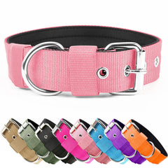 AaufiLux Heavy Duty Tactical Dog Collar main view shows durable nylon and padded comfort.