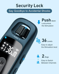 ABBIDOT IPX7 waterproof collar handles rain and splashes during outdoor sessions.