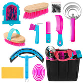 Abbylike 12-piece grooming kit in organizer tote for easy on-the-go horse care