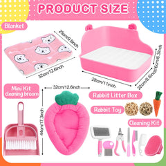 Abbylike rabbit starter kit cage image shows a sturdy 20x15x13 inch habitat for small pets.