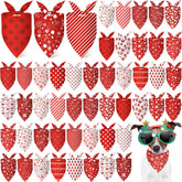 Abbylike Christmas dog bandana Santa pattern for festive photo props