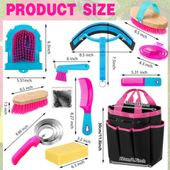 Abbylike oval massage brush helps soothe muscles during grooming sessions