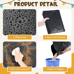 Abbylike waterproof playpen mat indoor use shows versatile setup options
