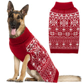 ABFEKIEA dog sweater with snowflake pattern for festive winter looks and warmth.