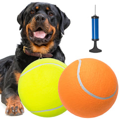 ABFEKIEA large-dog-tennis-ball-9-5-inch in bright colors for engaging outdoor fetch.