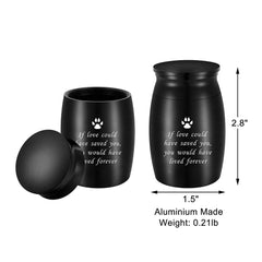 abooxiu aluminum-mini-urn-screw-lid keeps ashes secure for long-term keepsakes.