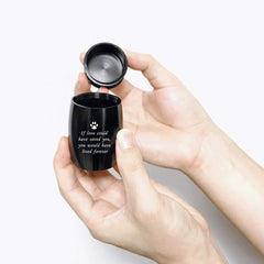 abooxiu black-pet-urn-memorial elegant keepsake for remembrance and display.