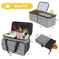 Abrimelodi food containers leak-proof lining keeps dog food fresh on the go