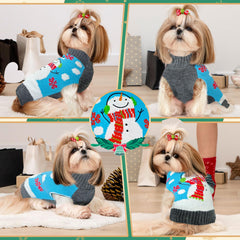 ABRRLO dog sweater with leash hole back for easy outdoor walks.