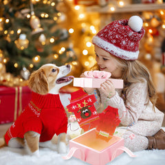 ABRRLO suéter para perro con reno, perfecto para eventos invernales y calidez.