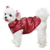 ABRRLO winter warm dog jacket close-up fleece highlights cozy warmth during chilly outings.