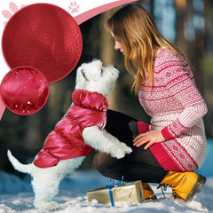 ABRRLO dog jacket waterproof outer protects against rain and wind.
