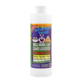 Absolutely Clean bottle front label shows a fast-acting cage cleaner for odor control.