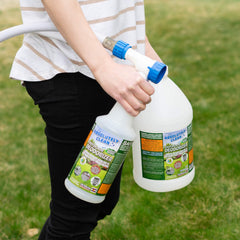Absolutely Clean Outdoor Deodorizer on grass area neutralizes yard odors naturally.