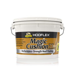 Absorbine Hooflex Magic Cushion Xtreme tub demonstrates value and hoof heat relief for horses.