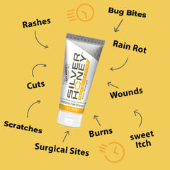 Absorbine Silver Honey ointment applied to a horse leg for easy wound care