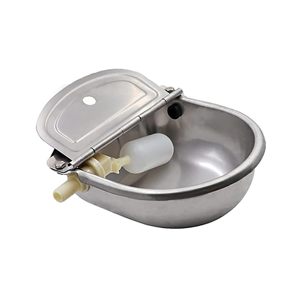 Abustle pig automatic water bowl wall-mount back view shows install-ready design and water access