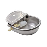 Abustle pig automatic water bowl wall-mount back view shows install-ready design and water access