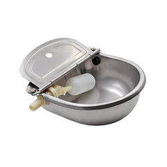 Abustle pig automatic water bowl wall-mount back view shows install-ready design and water access