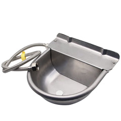 Abustle pig floating valve waterer demonstrates automatic level control