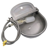 Abustle pig waterer front view shows durable 304 stainless steel for long-lasting livestock hydration