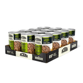 ACANA Premium Chunks Pork Recipe cans show 12.8 oz size for hydration-friendly meals.