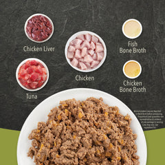 ACANA Premium Pate Kitten raw ingredients closeup emphasizing peak-nutrition