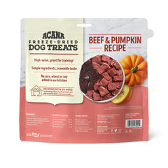 ACANA Singles beef liver and pumpkin ingredients close-up, highlighting a protein-rich recipe.