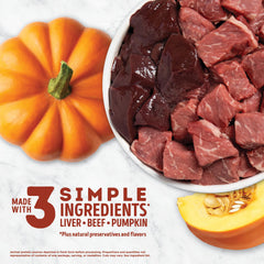 ACANA Singles single-ingredient beef and pumpkin blend shown to support picky-dog diets.