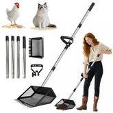 Accoglie chicken poop scooper 10-inch head enables quick coop cleanup and sand sifting.