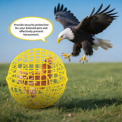 AceOrbit outdoor safety pet enclosure protects chickens, rabbits, and ducks during yard time.