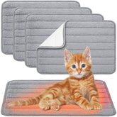 AceOrbit self-warming cat bed grey 16x20 full view Cozy lounging.